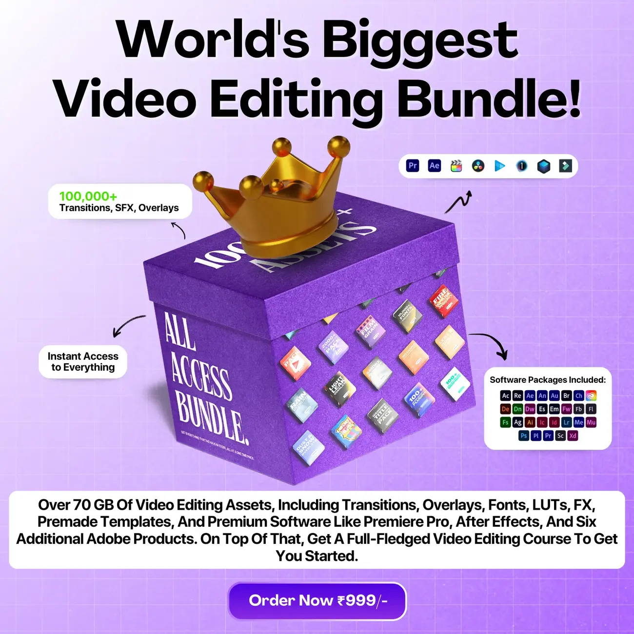 WORLD’S BIGGEST VIDEO EDITING BUNDLE
