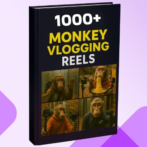 500+ AI Monkey Vlogs Style Vlogging Video Bundle | Viral AI Video Pack| Betterbundle.in